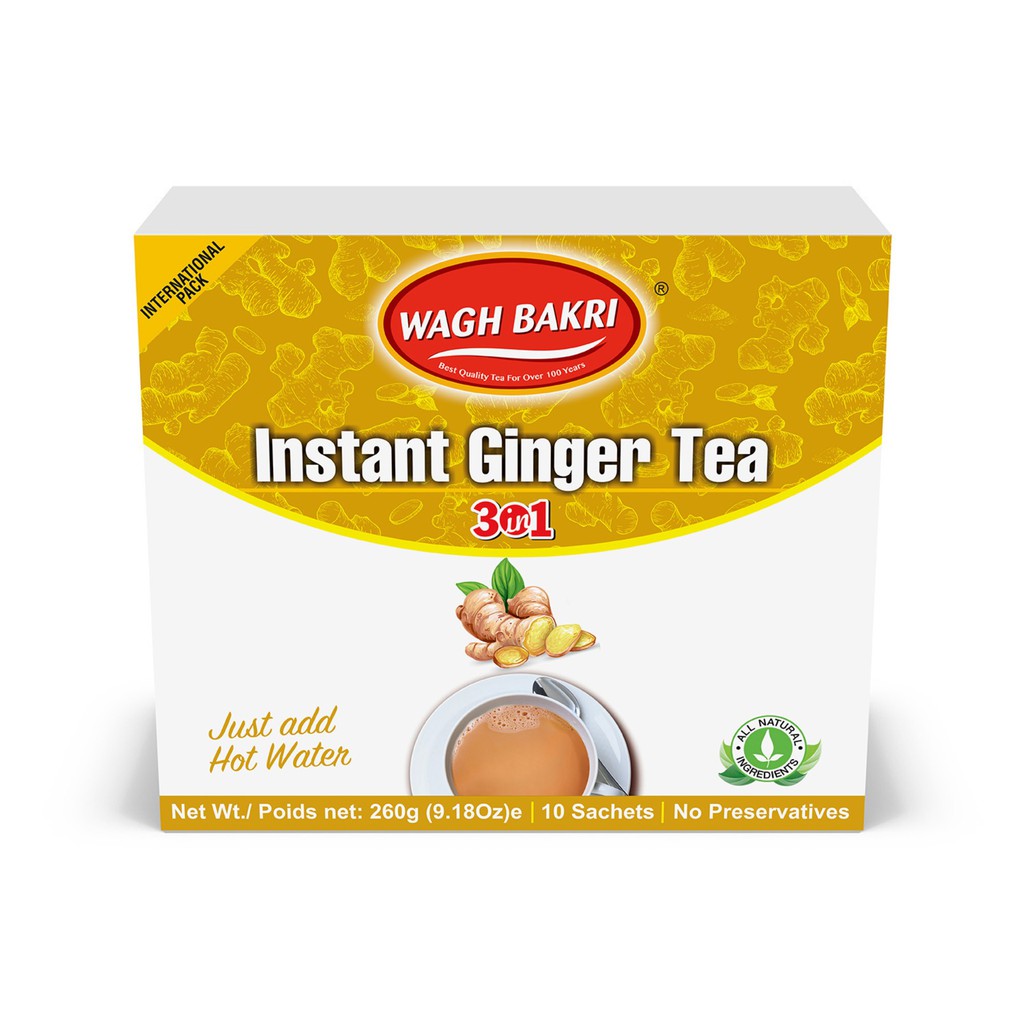 Wagh bakri Instant ginger tea 3 in 1 sachtes 260g Shopee Malaysia