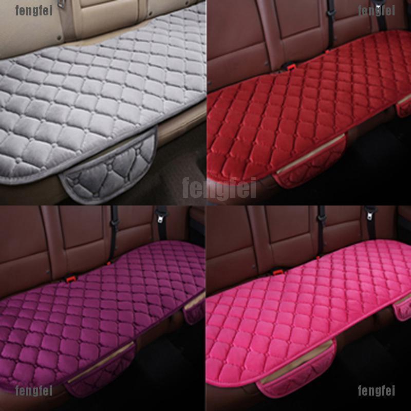 1pc Universal Car Rear Back Seat Cover Plush Velvet Soft Car Seat