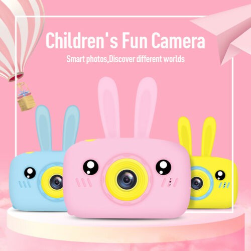 12MP HD Kids Digital Camera Rabbit Mini Children‘s Toys Camera Photo ...