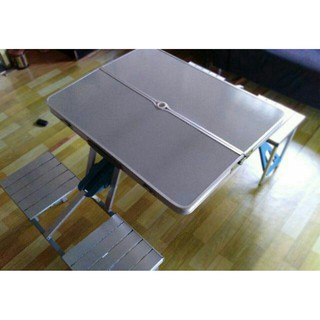Outdoor Portable Aluminium Camping Picnic Table Meja Lipat Outdoor Portable Aluminium Camping Picnic Table Meja Lipat