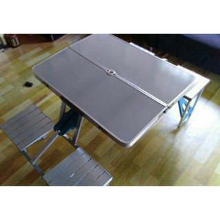 Outdoor Portable Aluminium Camping Picnic Table Meja  Lipat  