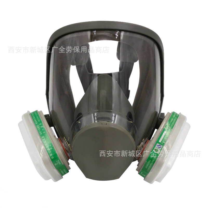 Download 7 In 1 6800 Gas Mask Full Face Large View Facepiece Painting Spraying Respirator For Gas Mask Respirator Filterg Spraying Shopee Malaysia PSD Mockup Templates