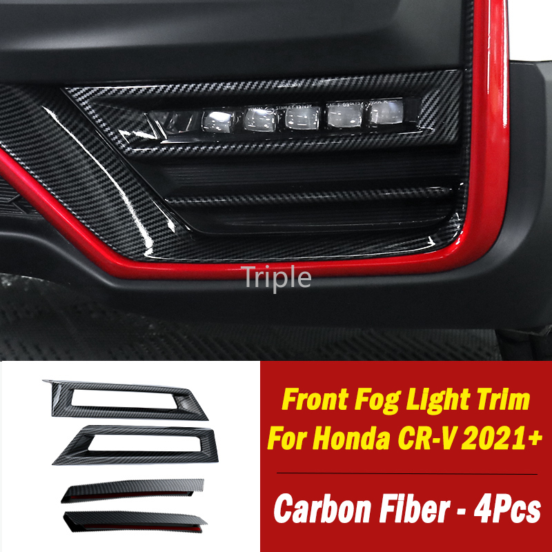 Rear Fog Light Lamp Frame Cover Kit Accessories For Honda CRV CR-V 2017-2019 ABS
