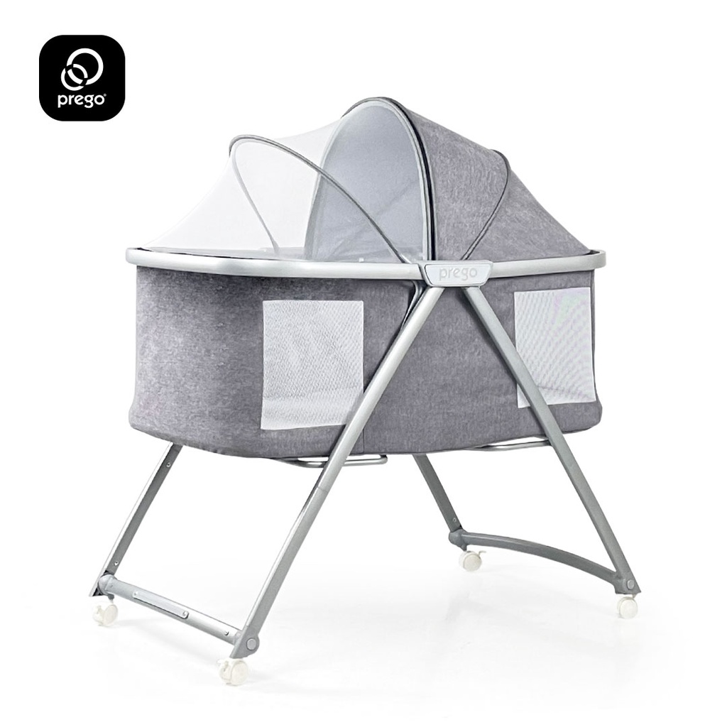 Foldable Baby Cot Portable Baby Bed With Roller Toddler Bed Baby Crib