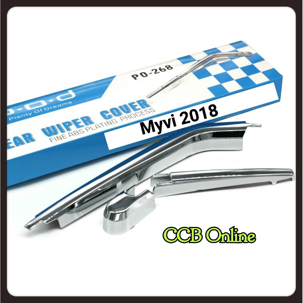 Perodua Myvi 2018 Car Rear Window Wiper Chrome Cover ABS 