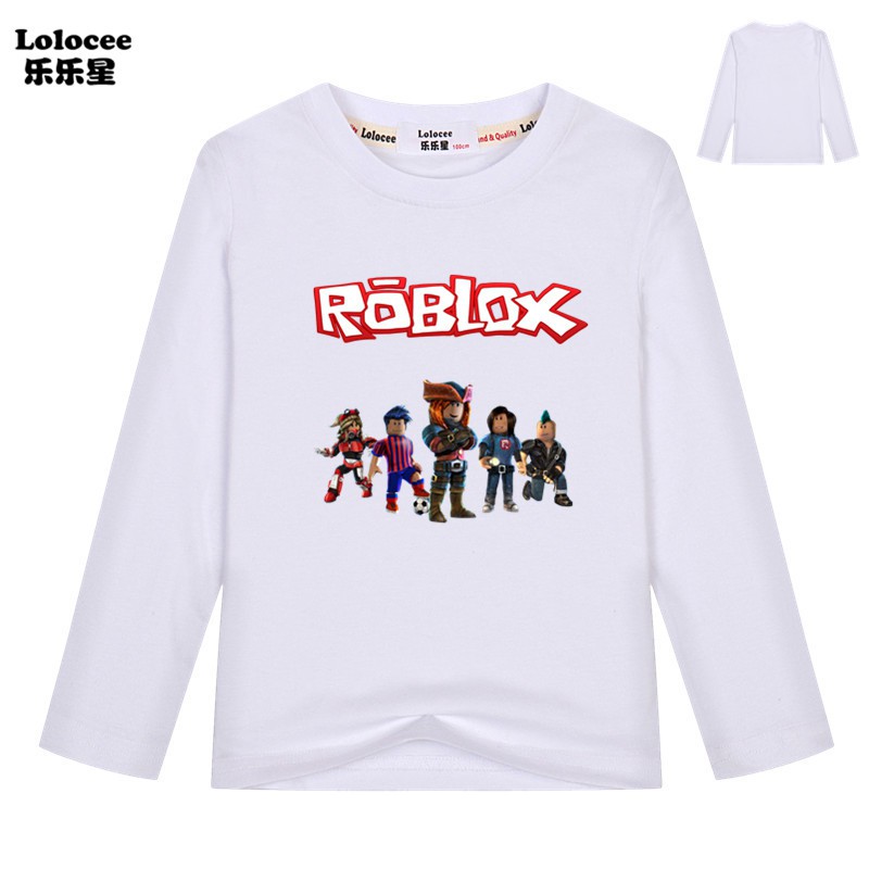 Roblox Girls Boys Long Sleeve T Shirt Kids Spring Autumn Costume Fashion Clothes Shopee Malaysia - 2018 autumn long sleeve t shirt for girls roblox shirt yellow