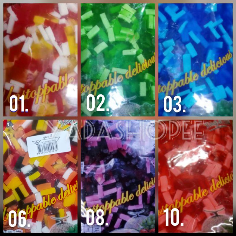 RAINBOW/ FRUITY/ BUBLE JELLY • Toping Ice Blended/ ABC .•Thailand Product [READY STOCK]