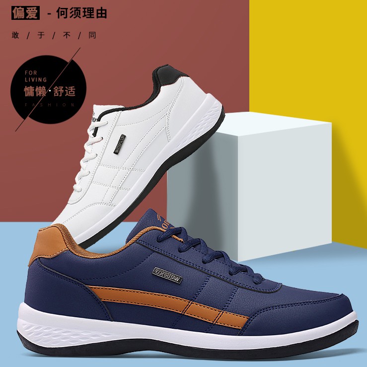 Ready Stock Men Shoes Kasut Lelaki Sneakers Kasut Lelaki Ukuran Besar 39-48 Sport Shoes Kulit Kasual Sepatu Olahraga Outdoor Fashion Terbaru Men Shoes Sepatu Fashion Sepatu Sneakers