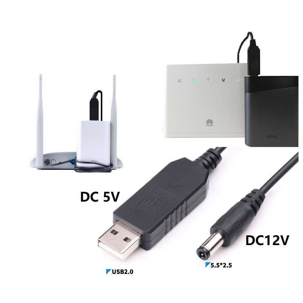 USB DC 5V 12V Huawei modem B310as-852 B310 B593s-22 B593 B310 B315 B593 B525 Shopee