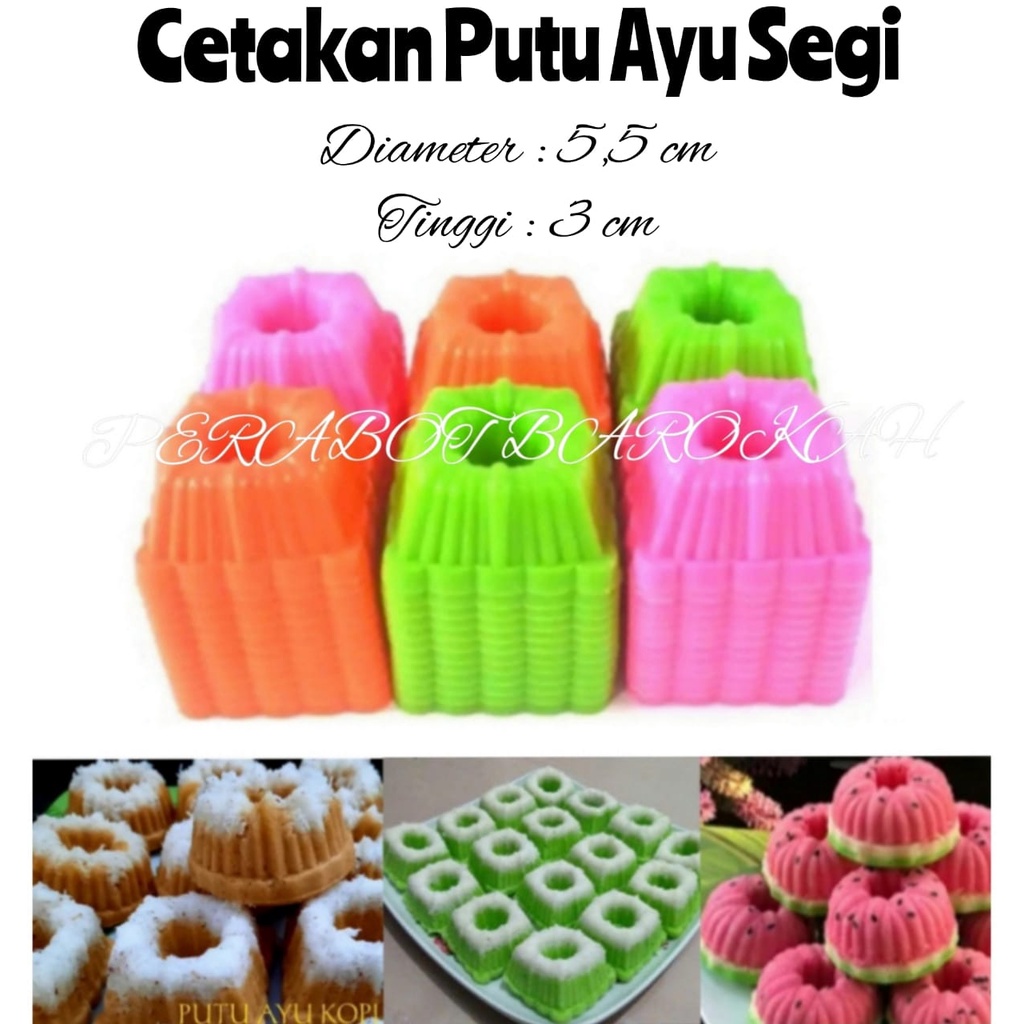 12pcs Putu Ayu Cake Mold In Terms Of Steamed Sponge Tray/Puding/Jelly/Ager