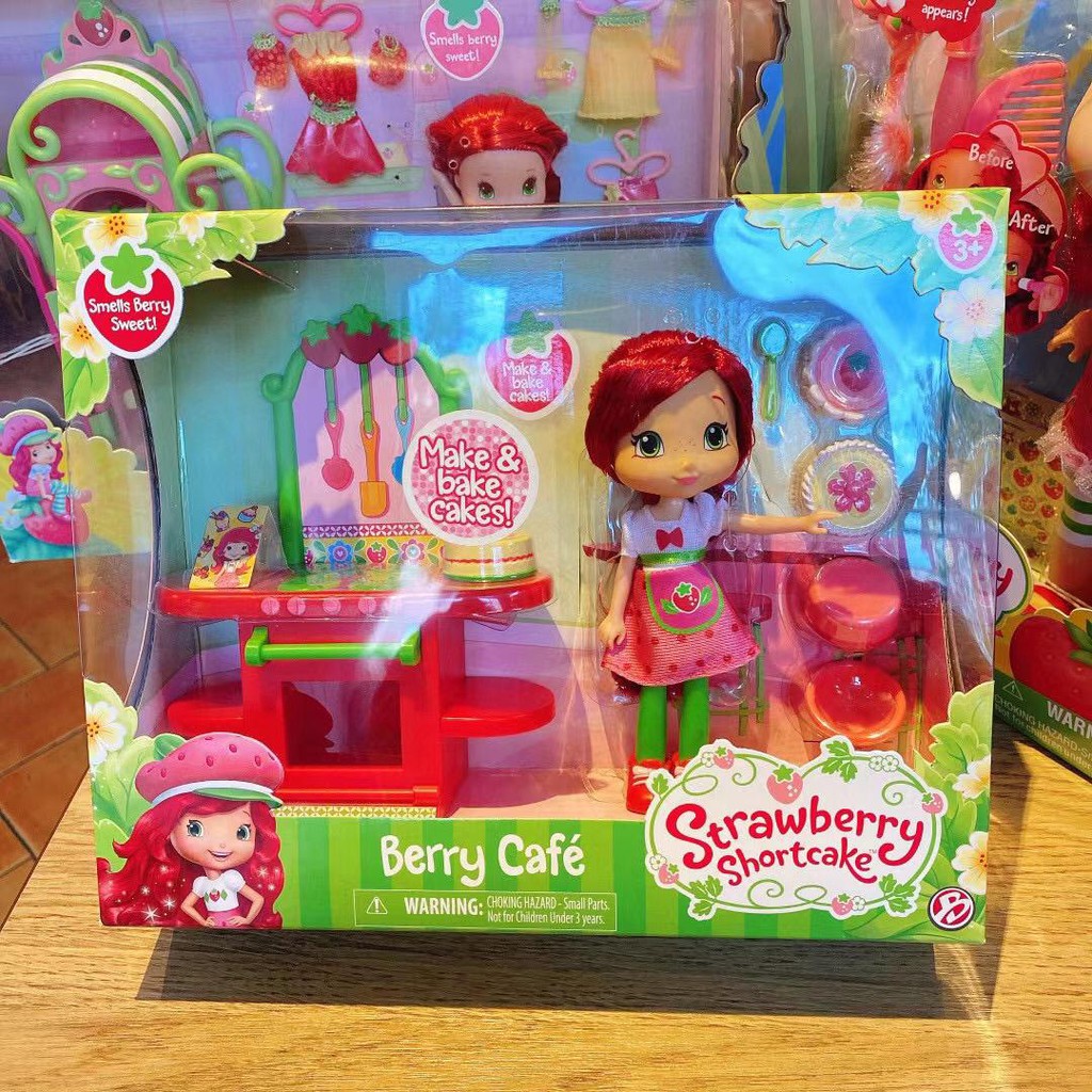 {ORIGINAL} STRAWBERRY SHORTCAKE BERRY CAFE PLAYSET (12240) Shopee
