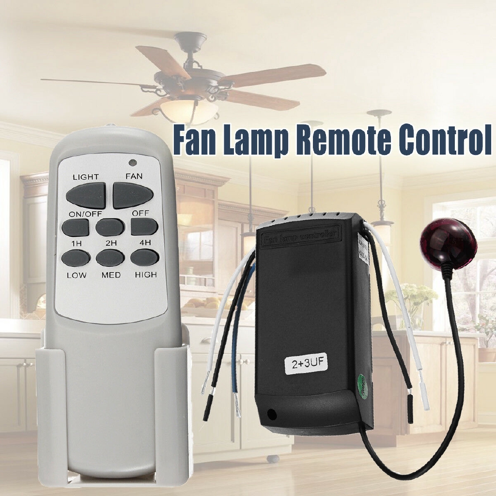 Universal Ceiling Fan Light Lamp Timing Wireless Remote Controller Control Kit