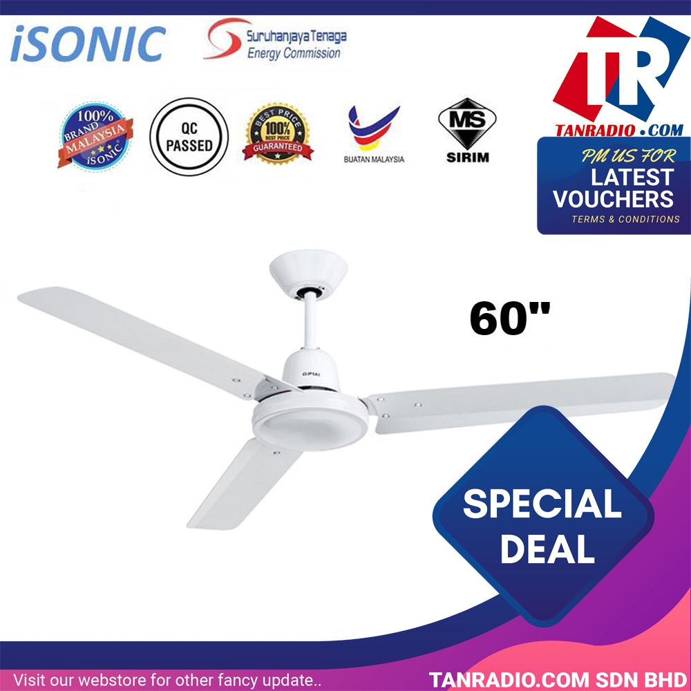 Isonic Ceiling Fan Regulator 60 5 Speed Control Ctf Cf60 Shopee