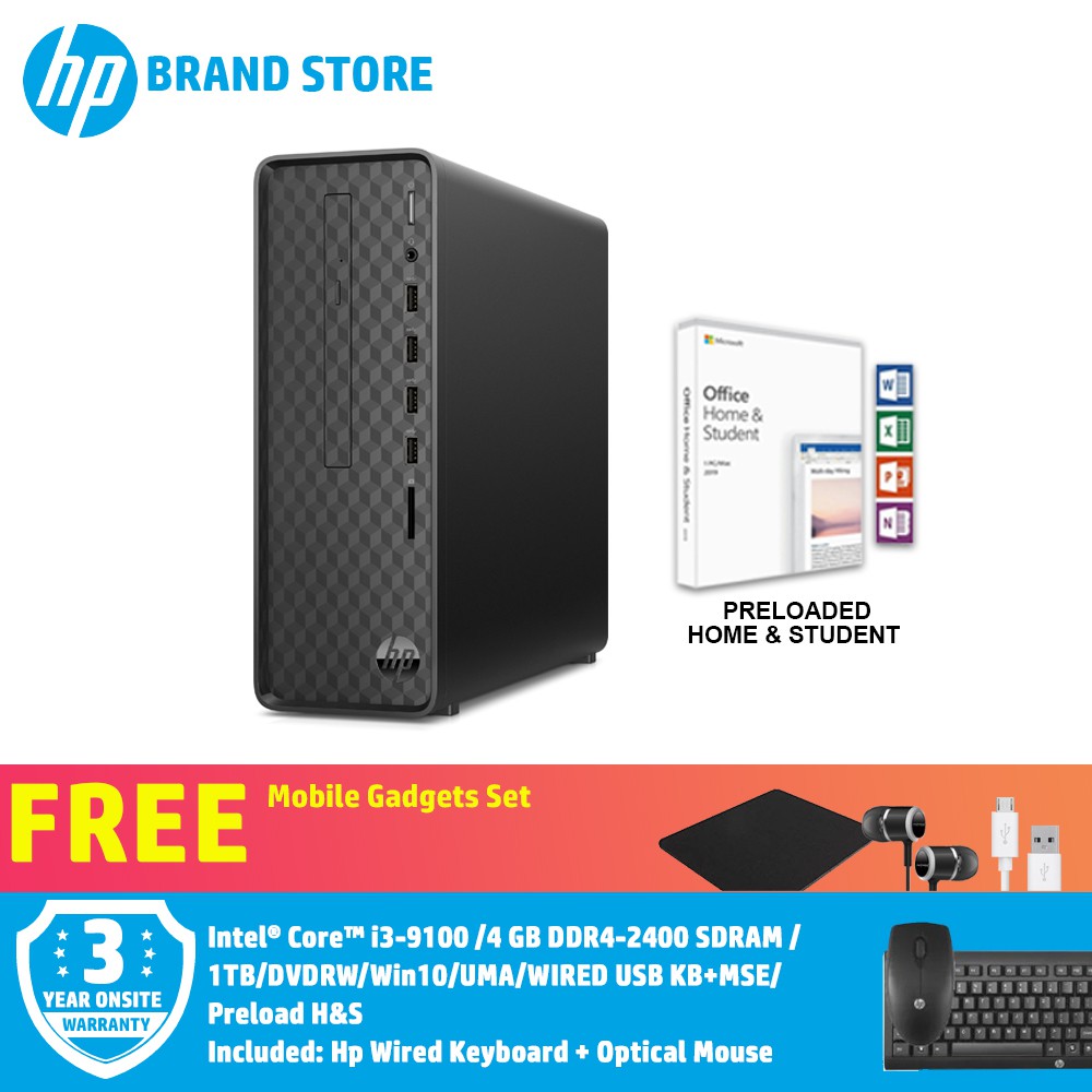 Hp Slim S Pf D Desktop I Gb Ddr Tb Dvdrw Win Uma