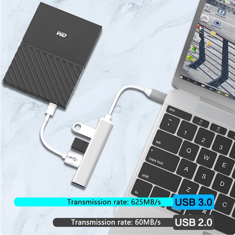 4Port USB 3 0 Hub USB Hub High Speed Type C Hub Extensions USB Splitter 