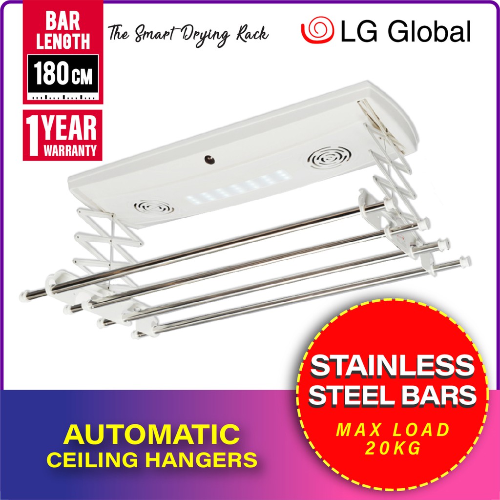 Automatic Ceiling Drying Rack Lg Al4000f Expandable Drying Rack