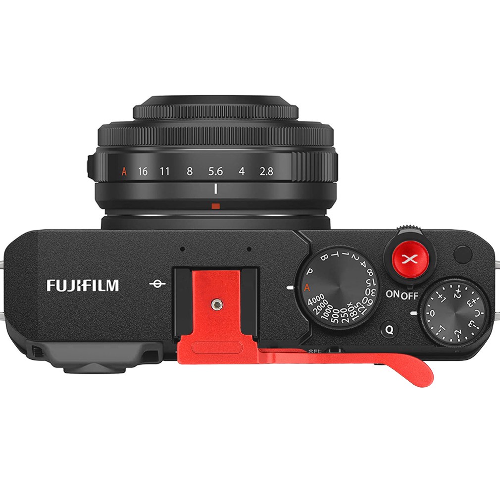 Shutter Release Button for Camera Fuji Fujifilm X-E4 X-E3 XE4 XE3 Red Metal Thumbs Up Grip Thumbs Up Grip Hand Grip 