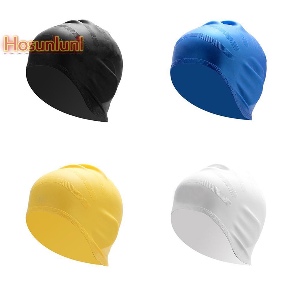 Bh204 Silicone Swimming Caps Women Long Hair Swimming Hat Cover