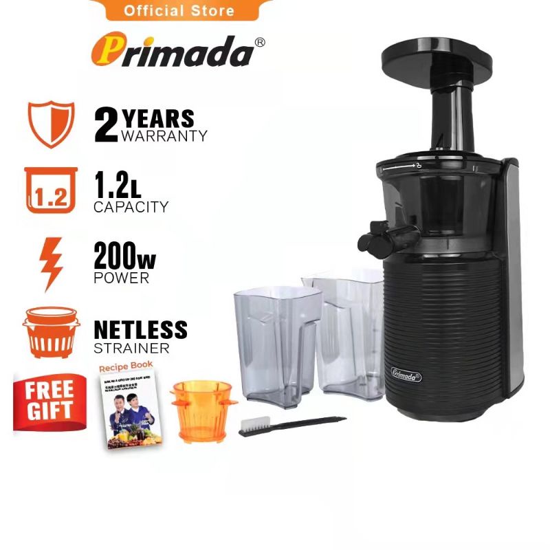 Name:PRIMADA NETLESS SLOW JUICER