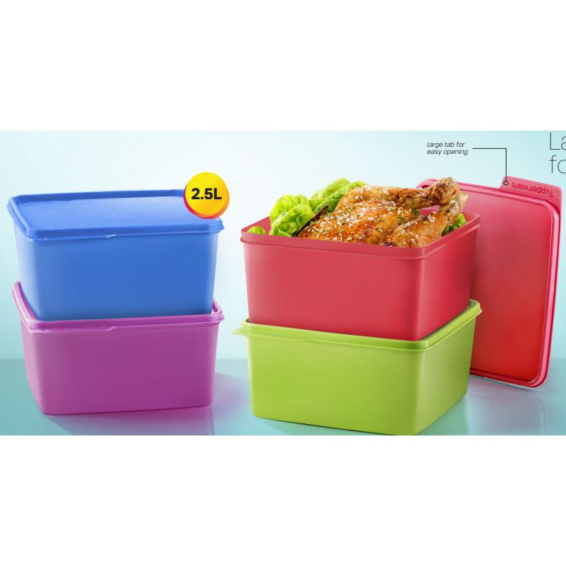 Tupperware snack n stack - 2.5 Liter ( 4pcs )