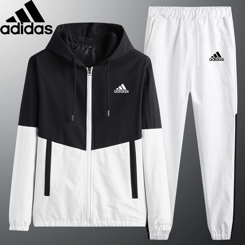 M-6XL）Plus Size Adidas Men's Suit Color-blocking Cardigan Jacket Sportswear  Warm Jacket Ladies Sports Fitness Suit | Shopee Malaysia