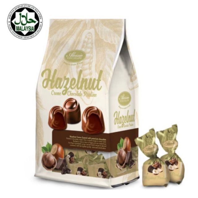 (HALAL) ALESSIO Hazelnut Creme Chocolate Praline 300g Shopee Malaysia