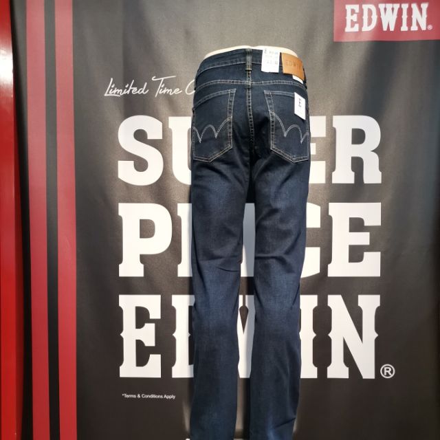 Original Edwin Men S Jeans E505 Straight Cut 7505 2387 22 Shopee Malaysia
