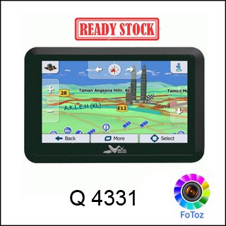 Q4331 is a multi-function 4.3" touch-screen Portable Navigation Device