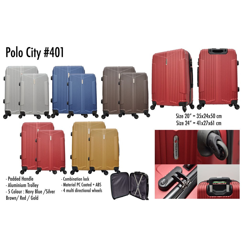 polo luggage size