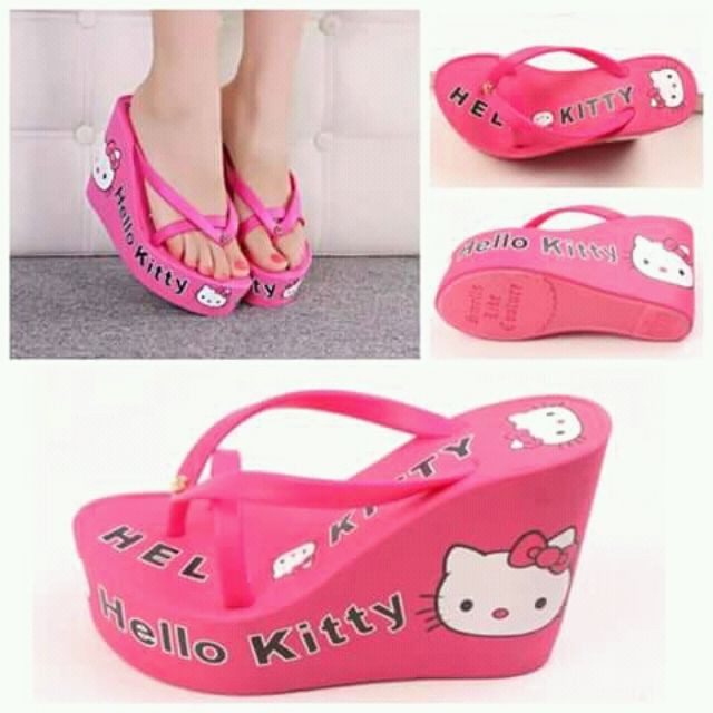 hello kitty flip flops womens