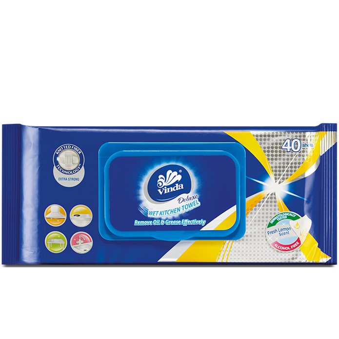 Vinda Wet Kitchen Towel Wipes 40 S Shopee Malaysia