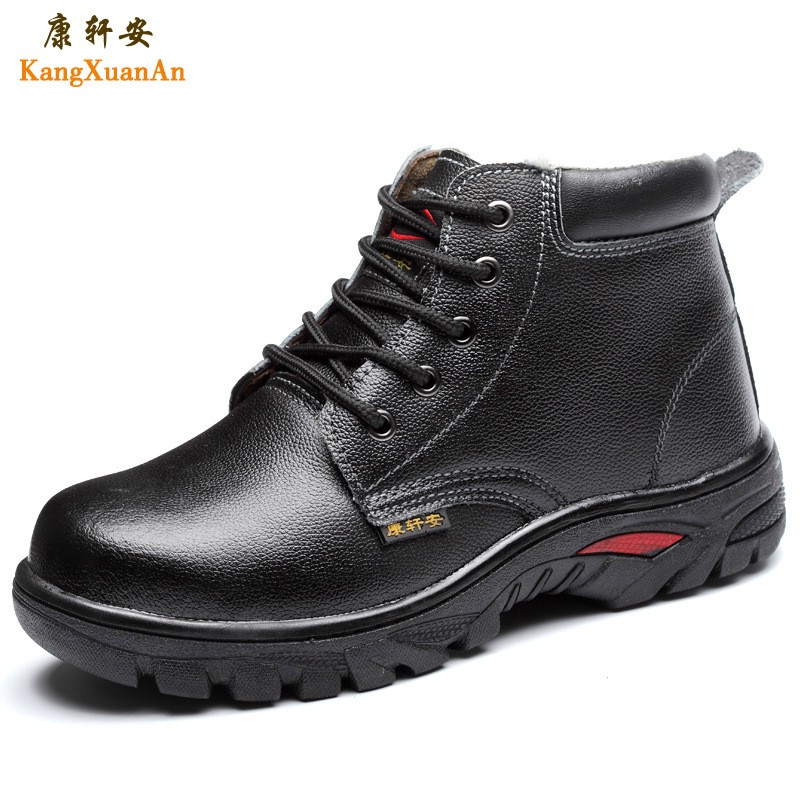 black waterproof work shoes