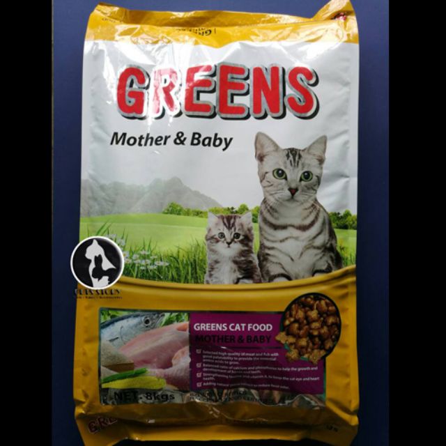 Greens Cat Food Mother And Baby 8 Kg Makanan Kucing Shopee Malaysia