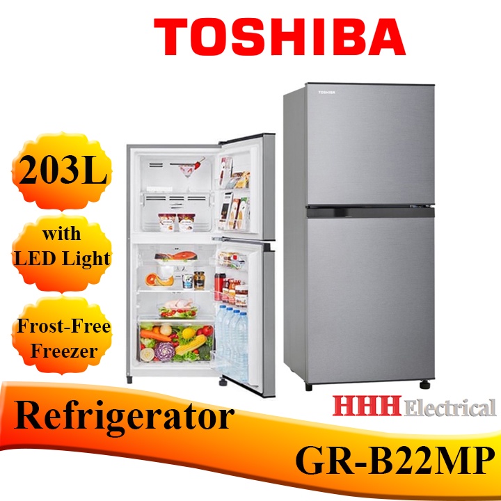 TOSHIBA FRIDGE 203L 2DOORS REFRIGERATOR GRB22MP Shopee Malaysia