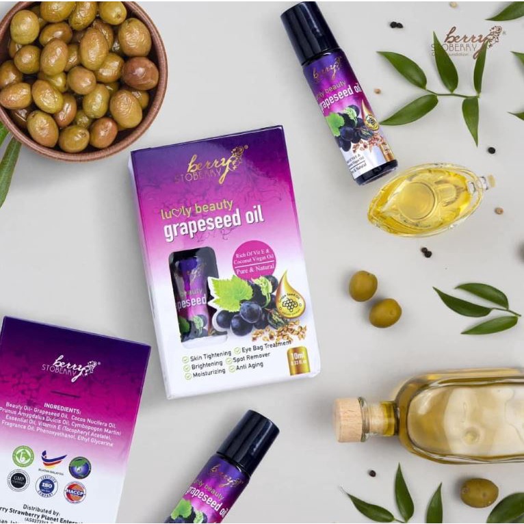Berry Stoberry Luvly Beauty Grapeseed Oil 10ml Shopee Malaysia