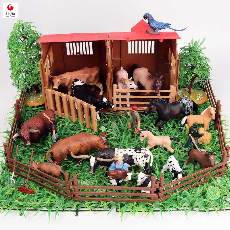 ☆Diy Simulation Stable Farm Animals Models Toys Set Goose Cow Horse Animals  Figures Models Children Toys | Shopee Malaysia