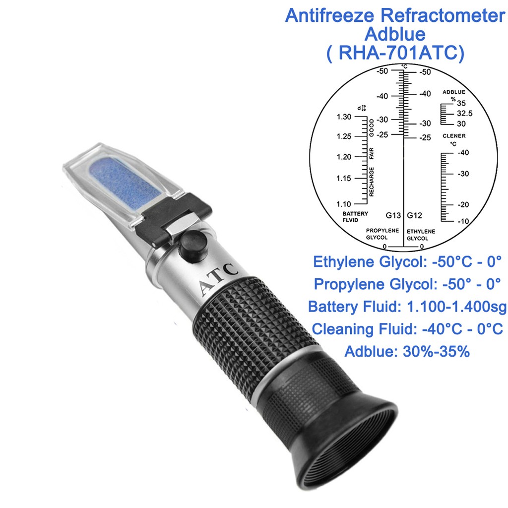 Antifreeze Refractometer Freezing Point RHA701ATC Car Urea 5 in 1