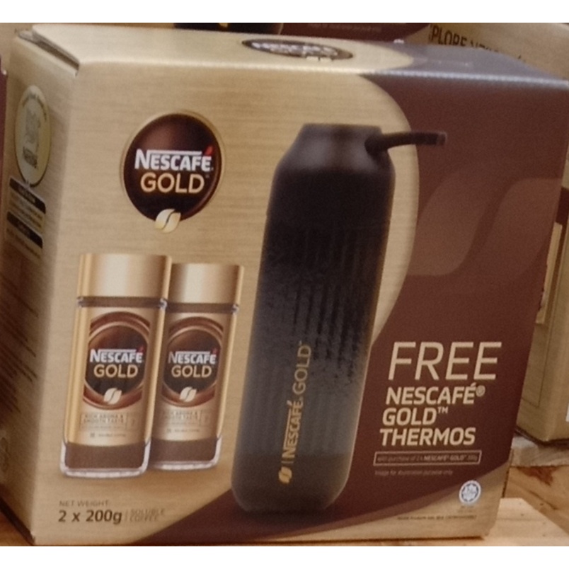 (FREE Thermos) Nescafe Gold 2x 200g Shopee Malaysia
