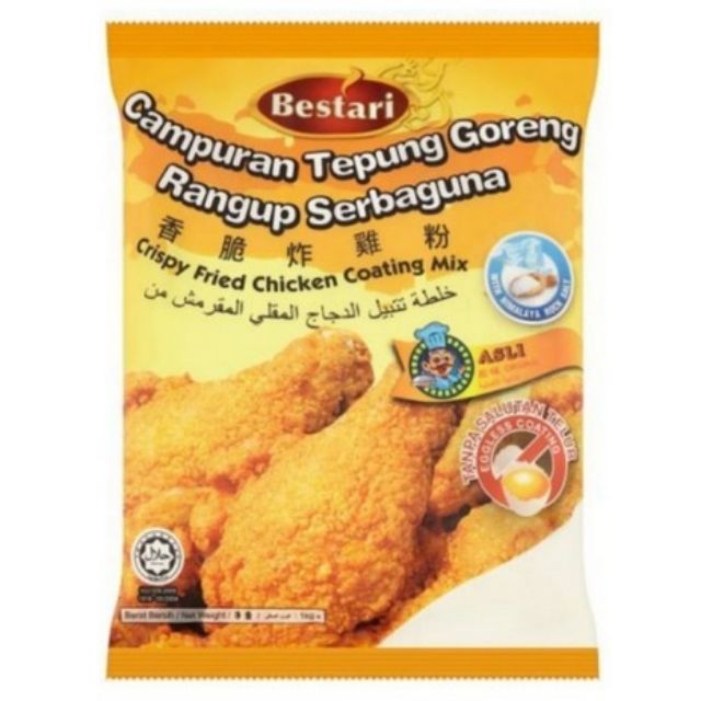 1KG Tepung Goreng Bestari Crispy Fried Chicken Coating Mix