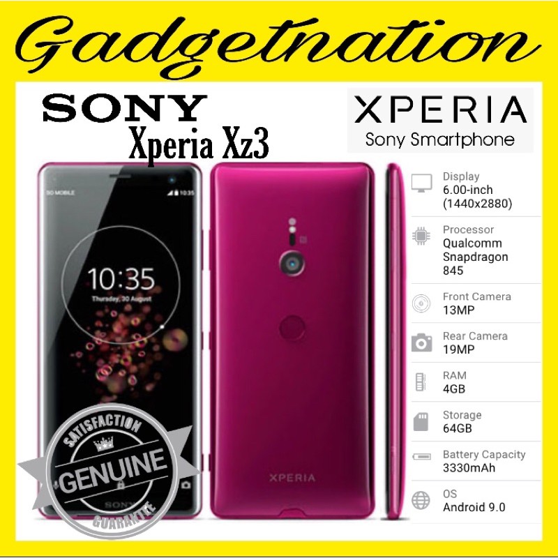 Ready Stock Sony Xperia Xz3 64gb Used Shopee Malaysia