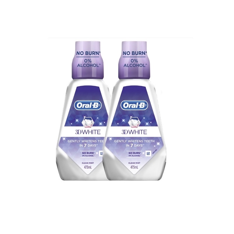 Oral-B 3D White Mouthwash (473ml X 2) Twin Pack | Shopee Malaysia