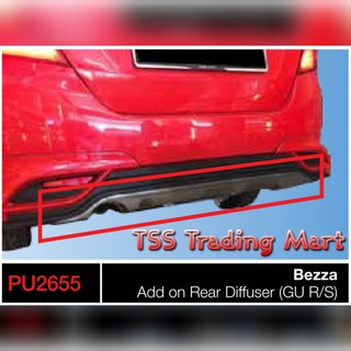 PERODUA BEZZA REAR DIFFUSER ( FOR GEAR UP BODYKIT 