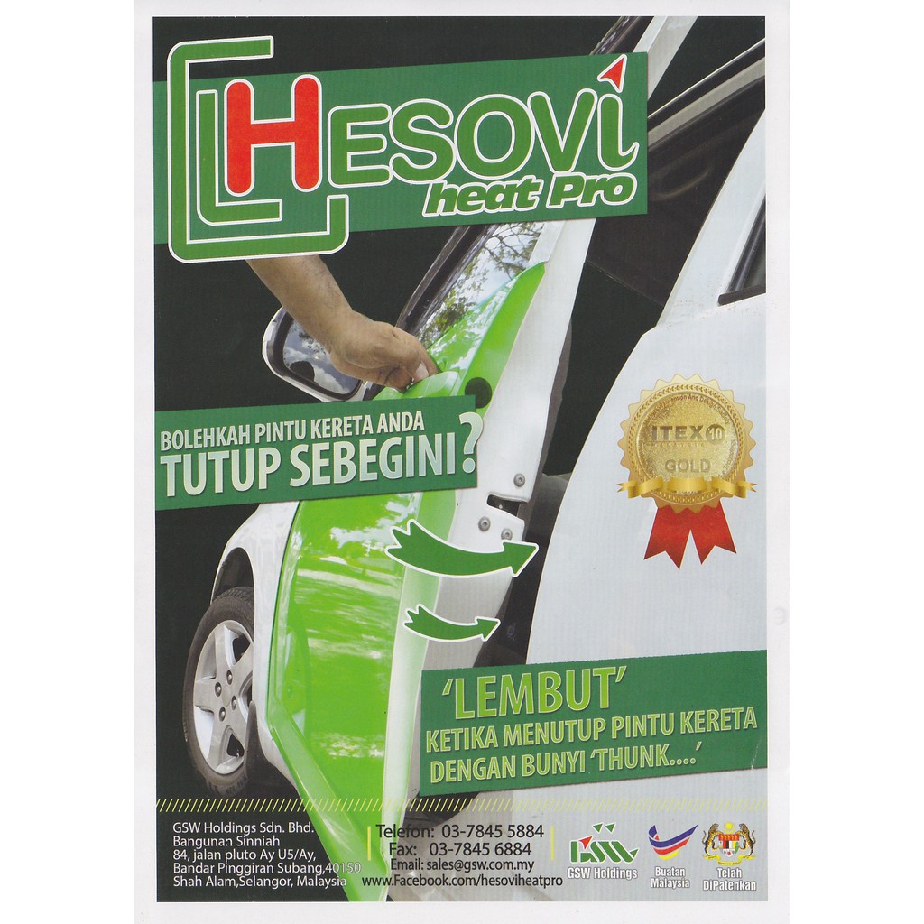 Perodua Kelisa - Original Hood Insulator (Hesovi) For Soundproof 