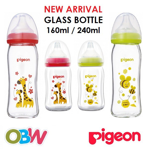 pigeon glass bottle 240ml