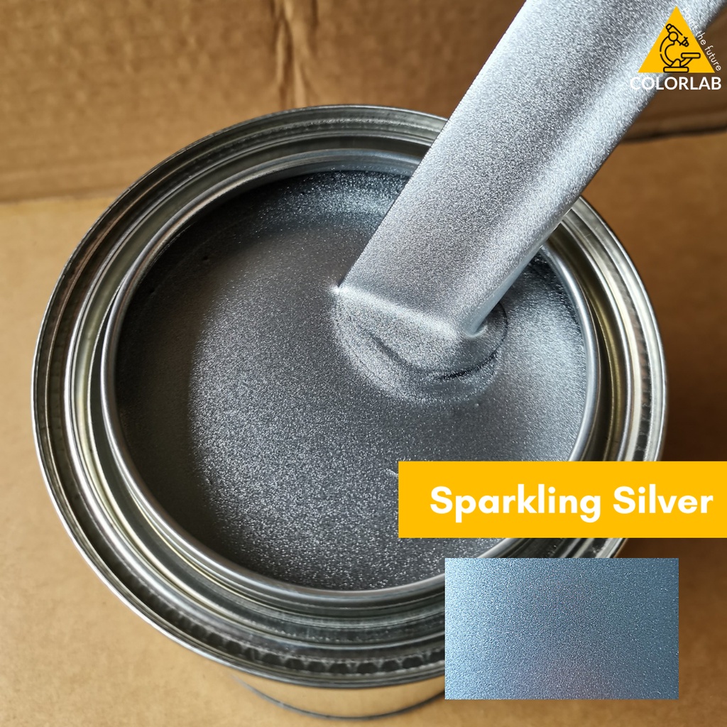 Sparkling Silver 2K Car Paint / Silver Metallic Kasar Cat Bancuh Kereta