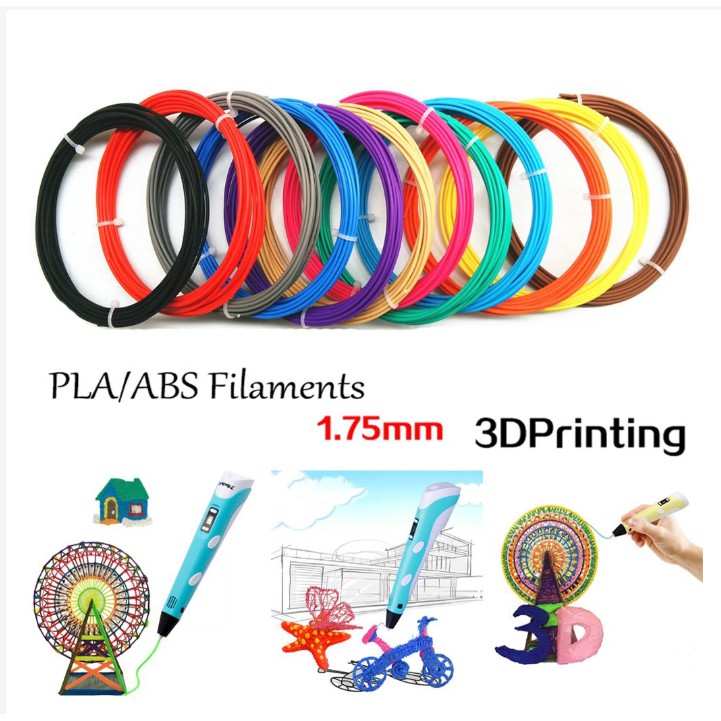 Premium 10m 3D Printing 1.75mm PLA Filament For 3D Printer Printing Drawing Pen