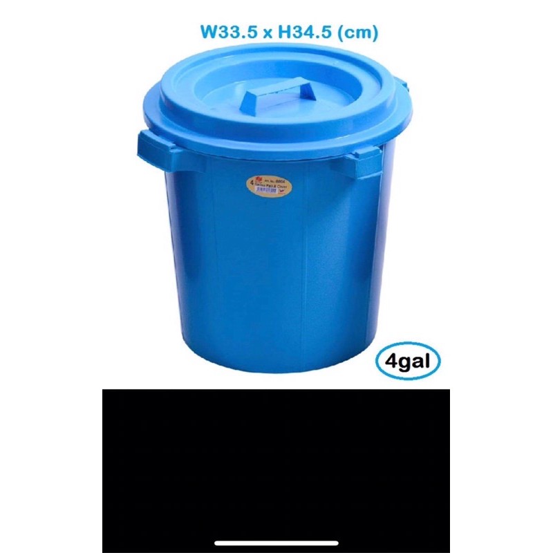 Twins Dolphine 8804 / CSK 4gallon Pail With Cover W33.5 × H34.5cm