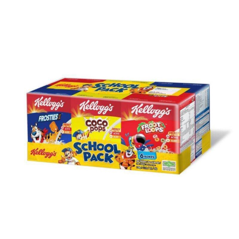 (EasyGoLuckyTrading) Kellogg's School Pack 170g (Six Small Boxes ...