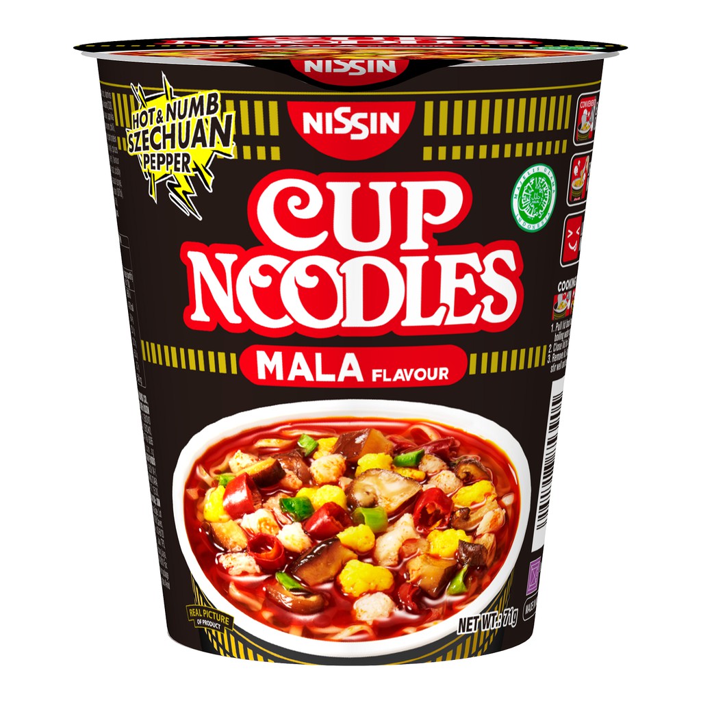 Nissin Mala Halal Cup Noodles Shopee Malaysia