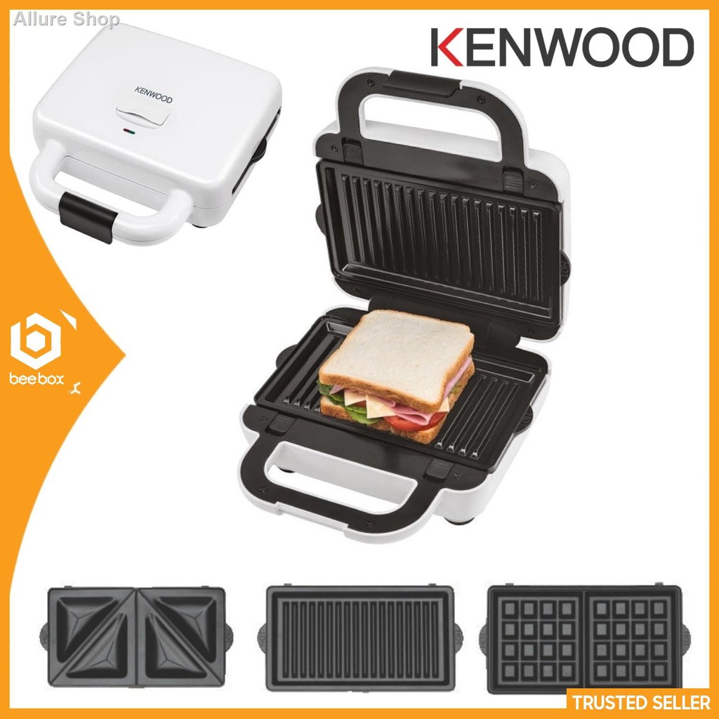 kenwood sandwich maker waffle grill griddle 3 in 1 nonstick multi